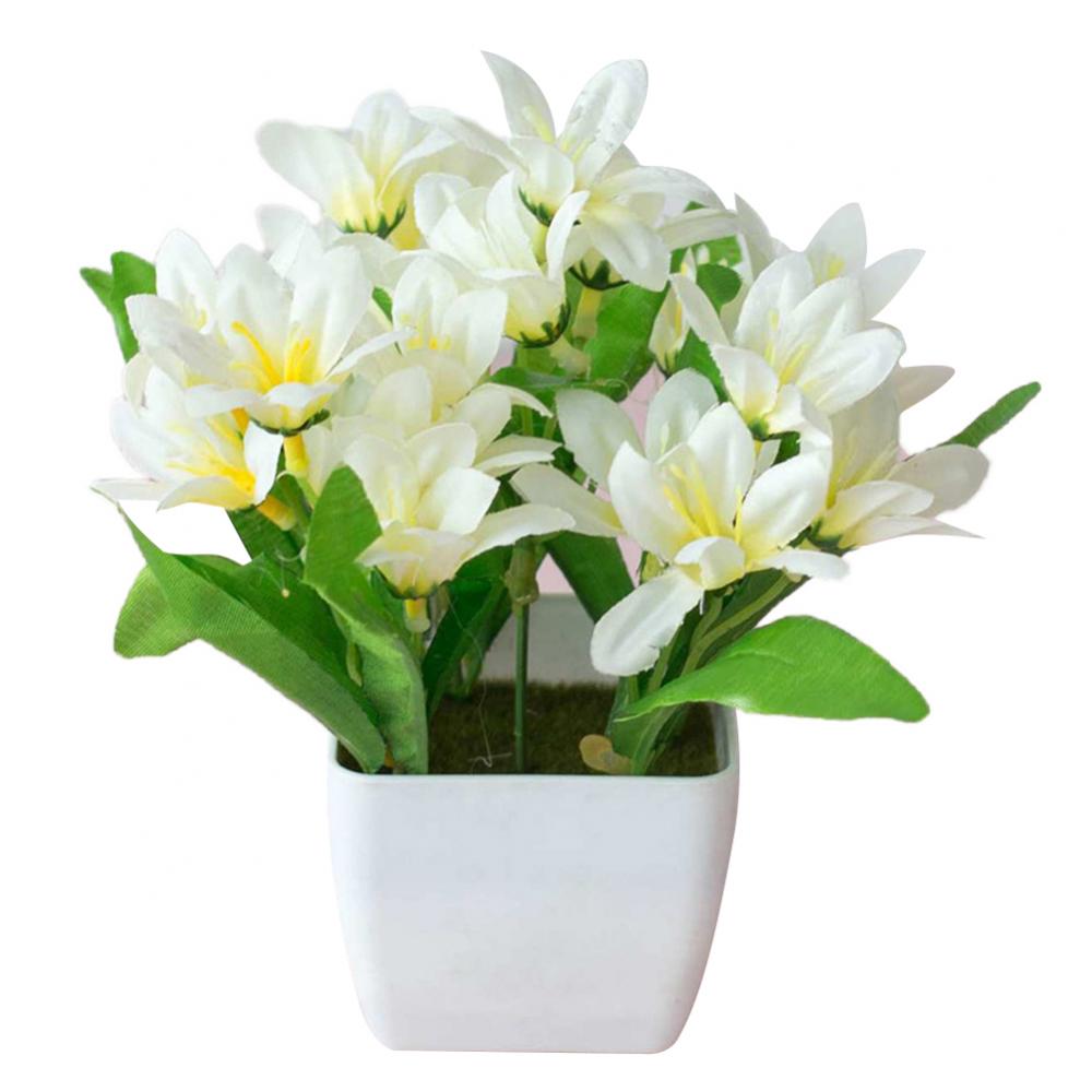 Bonsai Garden And Cafe - Tanaman Bunga Lily Buatan 15cm Dekorasi