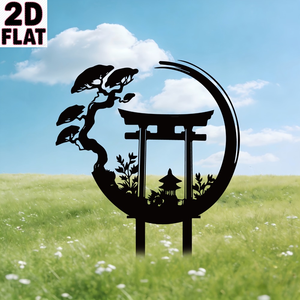 Bonsai Garden Art - CIFBUY Seni Dinding Logam Gerbang Torii