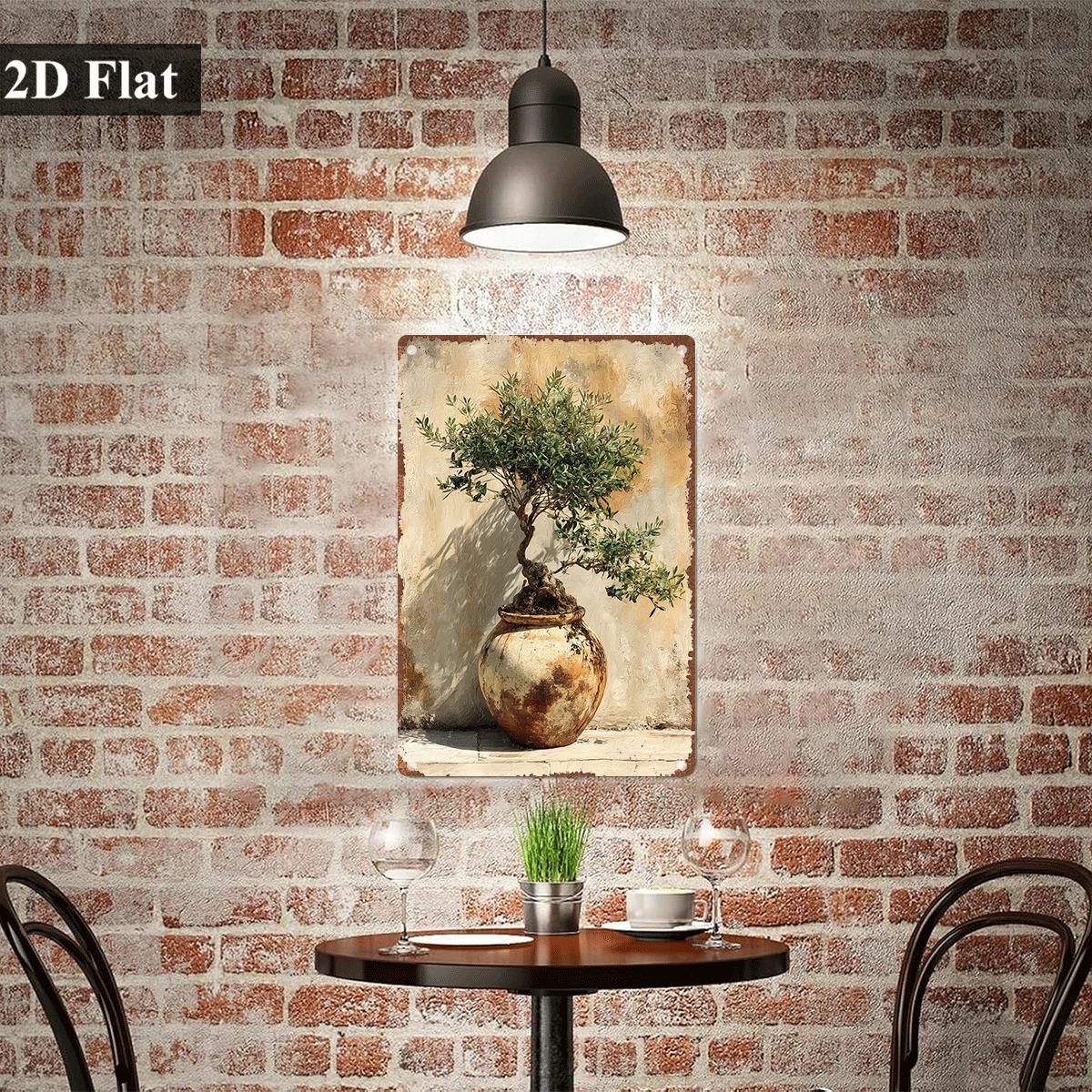 Dekorasi Dinding Cetakan Lukis - Bonsai Garden Art ulasan dan harga