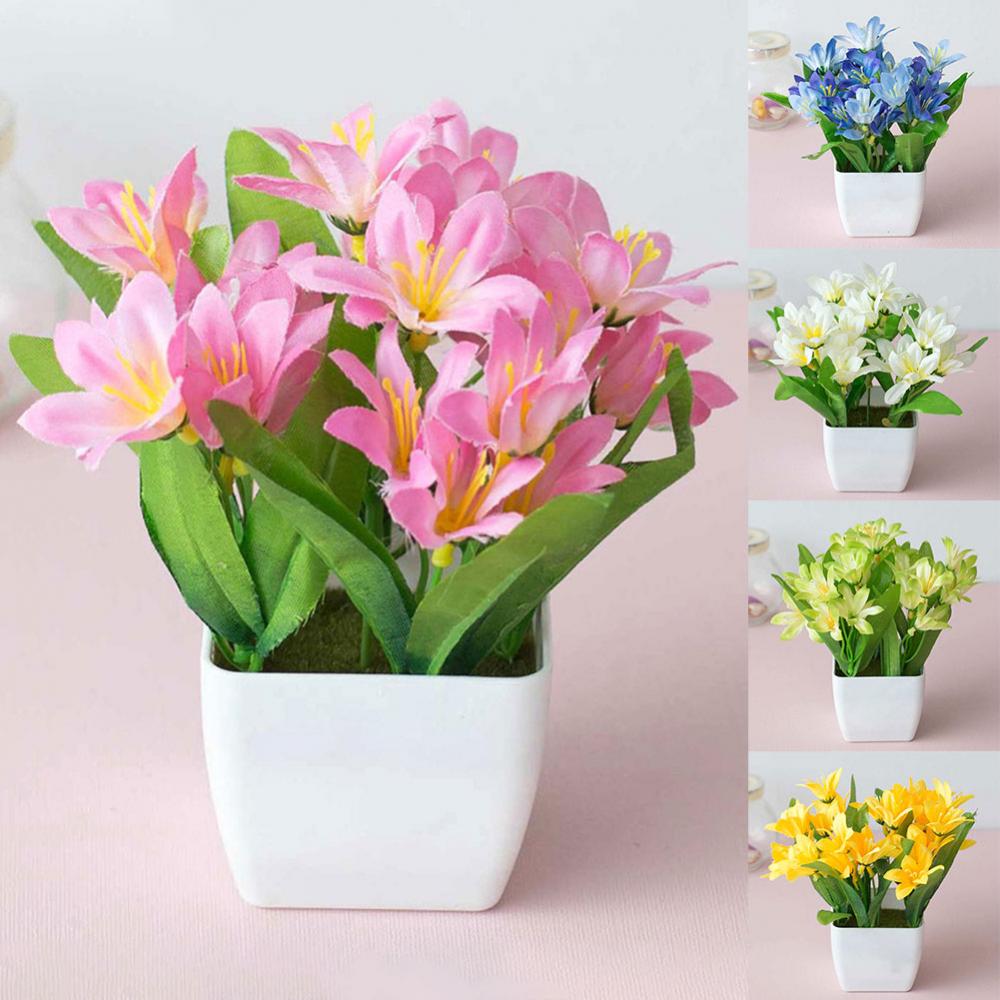 Tanaman Bunga Lily Buatan 15cm - Bonsai Garden And Cafe ulasan dan harga