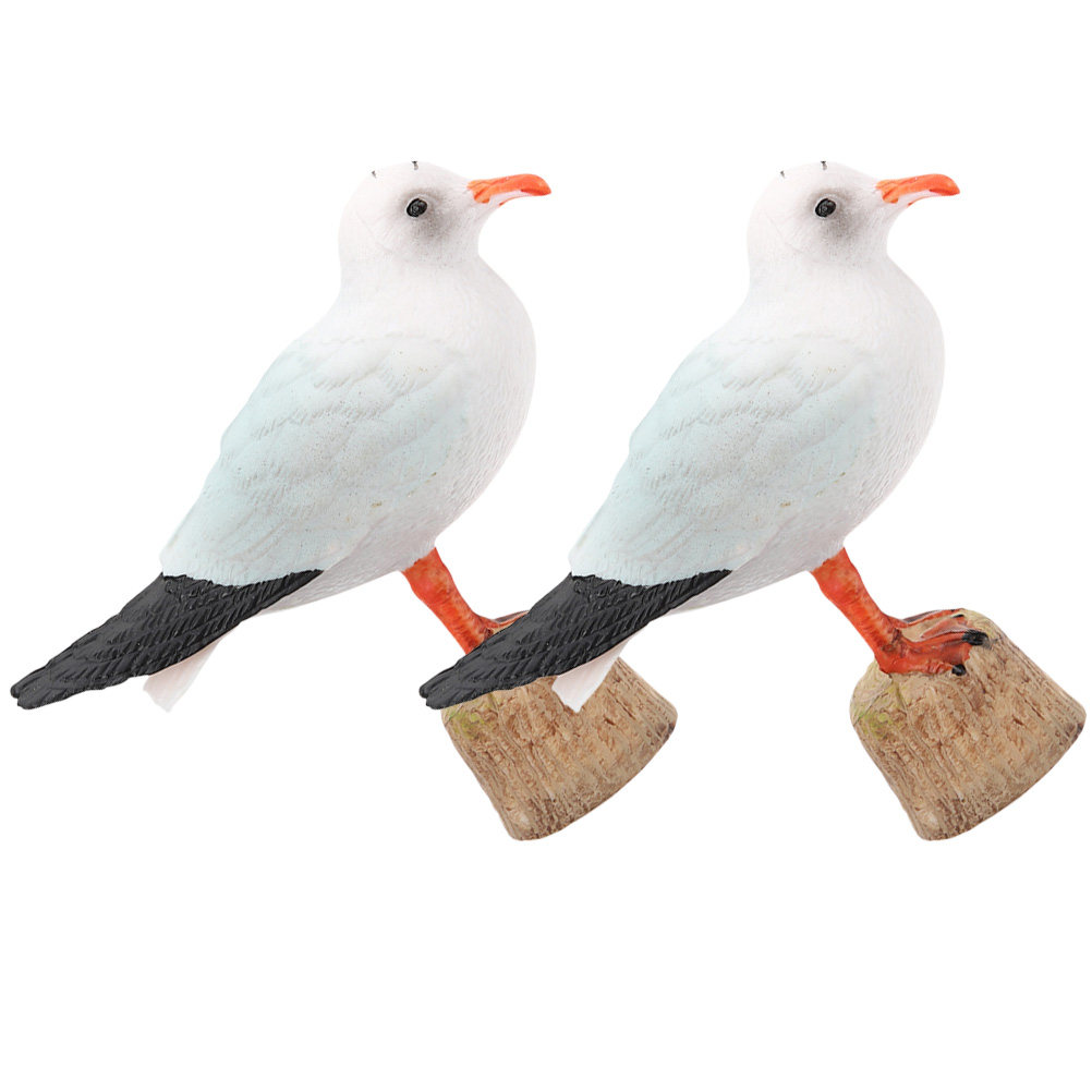 2Pcs Patung Burung Camar Premi - Bonsai Garden And Cafe ulasan dan harga