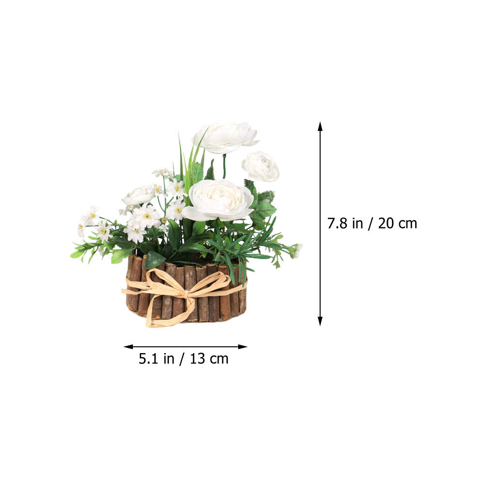 1Pcs Tanaman Mawar Teh Buatan  - Bonsai Garden And Cafe ulasan dan harga