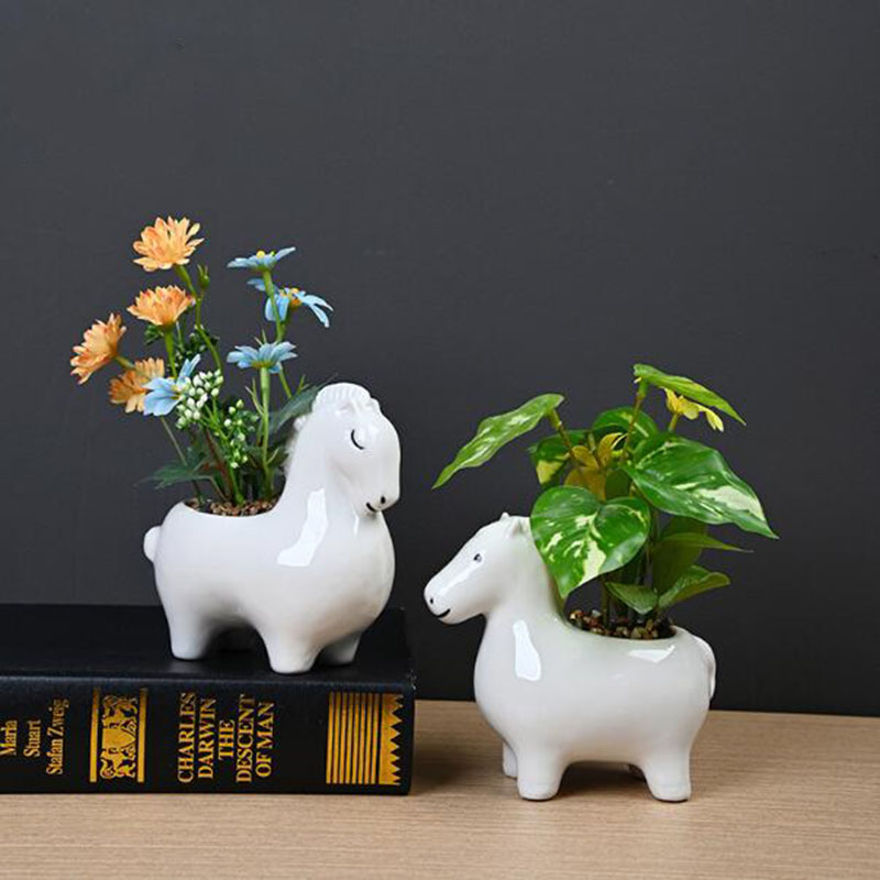 Pot Bunga Kreatif Porselen Put - Bonsai Garden Art ulasan dan harga