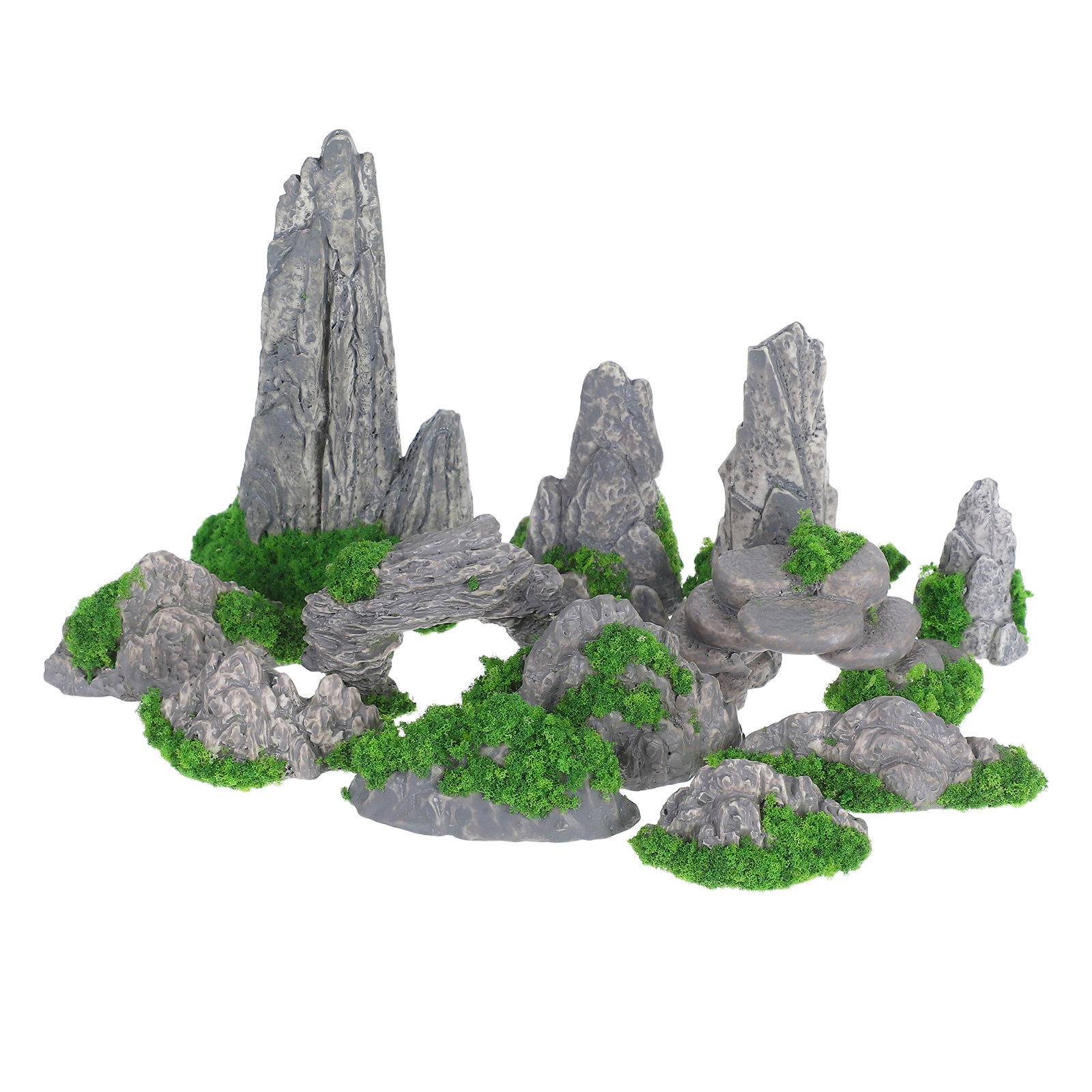 12Pcs Dekorasi Gunung Miniatur - Bonsai Garden Art ulasan dan harga