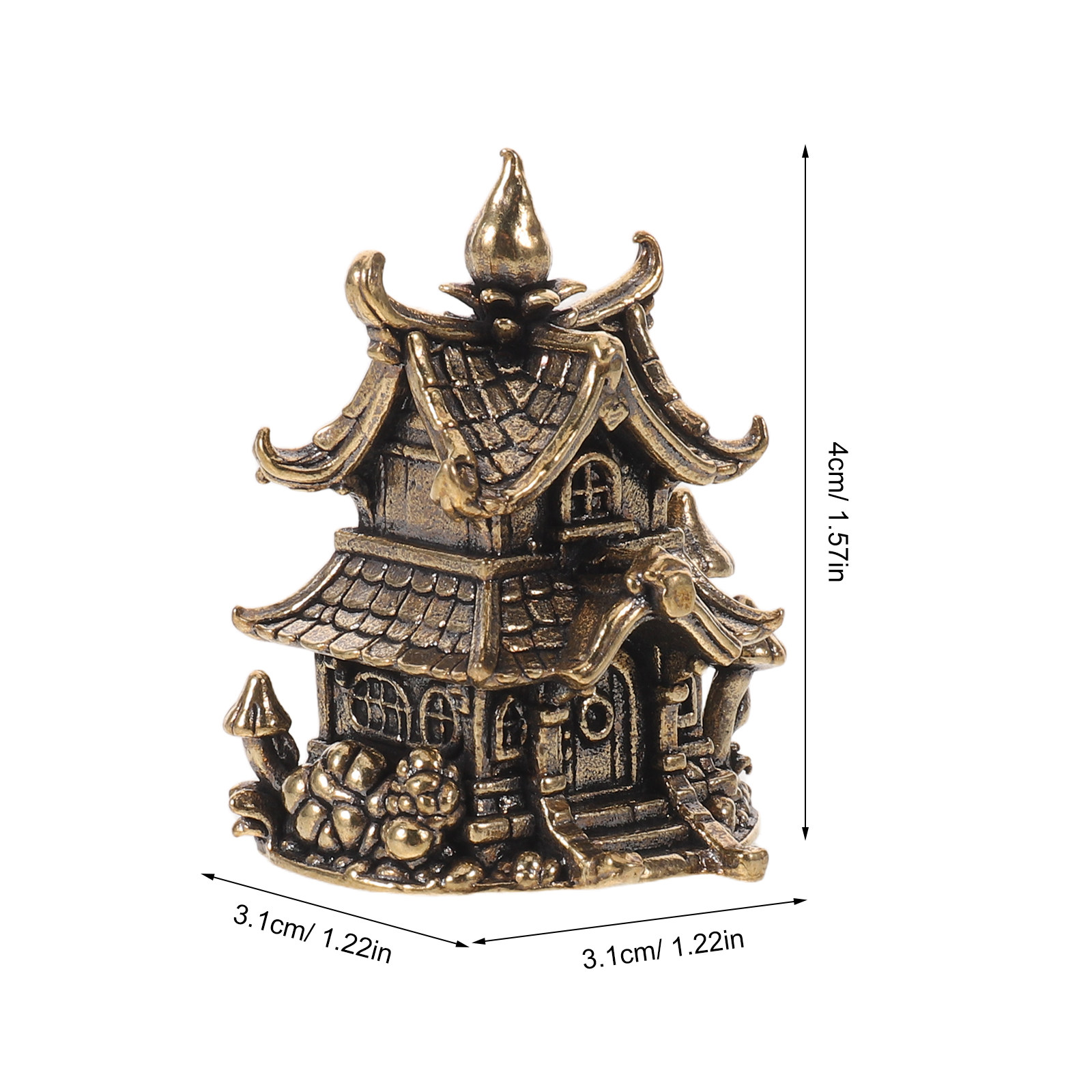 Ornamen Pagoda Jepang Kecil da - Japanese Garden Bonsai ulasan dan harga
