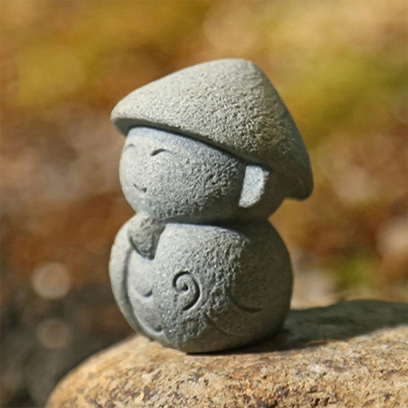 Patung Jizo Kecil yang Lucu, H - Japanese Garden Bonsai ulasan dan harga