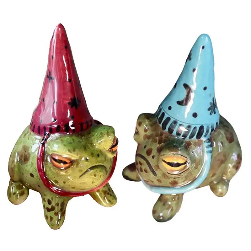Topi penyihir patung katak kec - Bonsai Garden Art ulasan dan harga