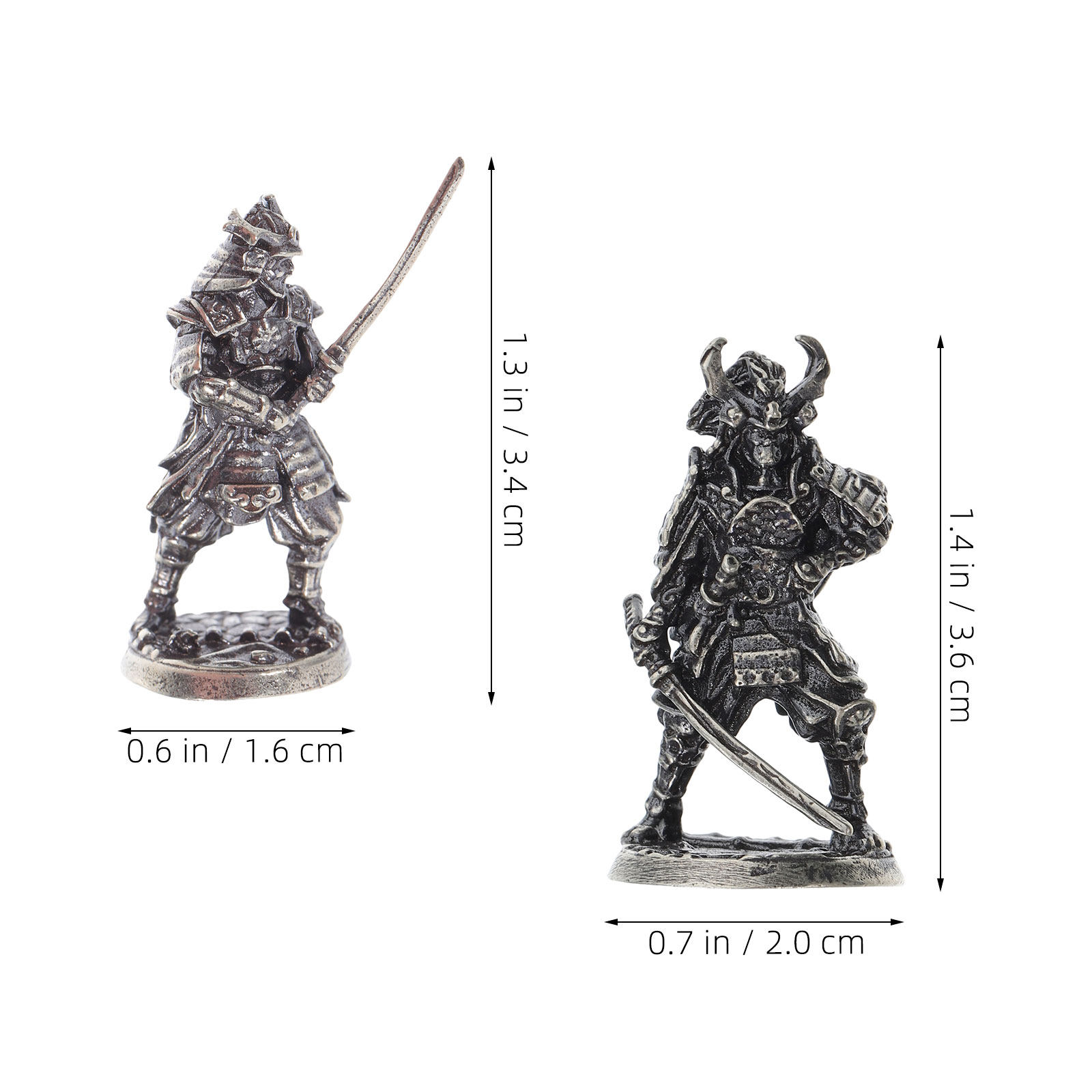 2Pcs Set Patung Prajurit Jepan - Japanese Garden Bonsai ulasan dan harga